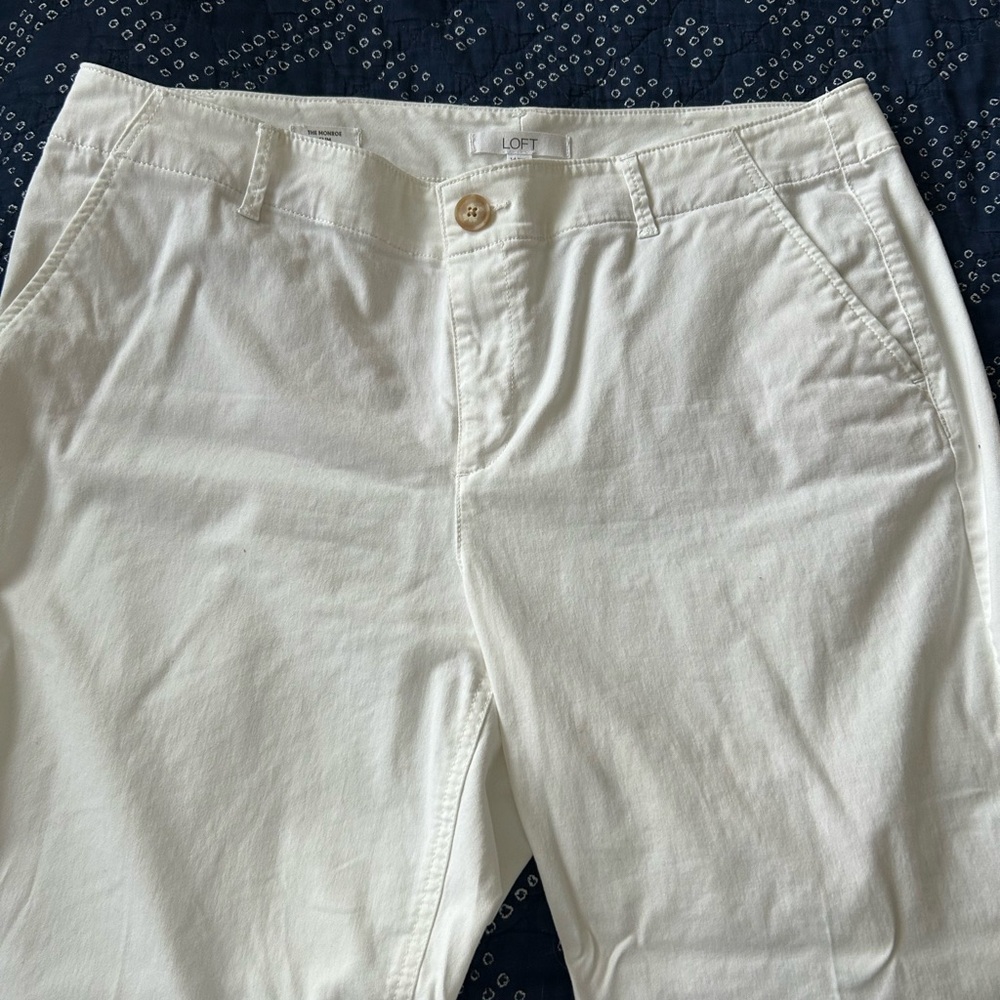 LOFT White Casual Pants